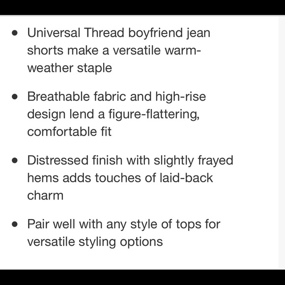 Denim Stretch Boyfriend Shorts - Picture 5 of 8